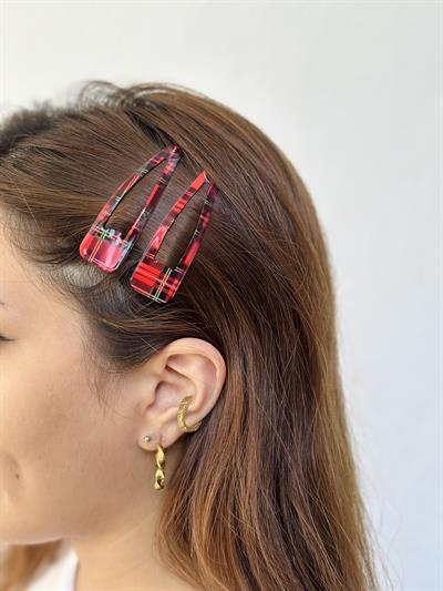 Retrobird 2-Piece Snap Jewelry Red Buckle Set