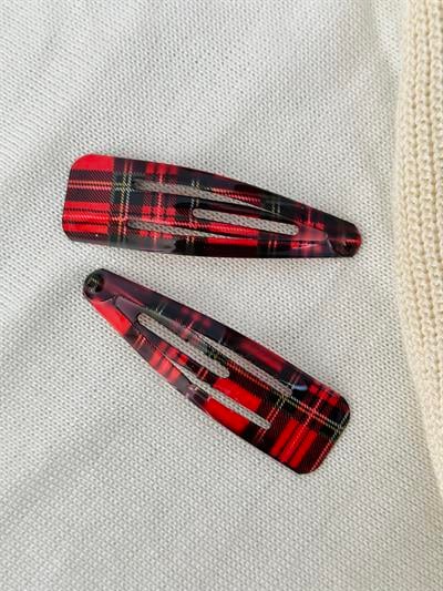 Retrobird 2-Piece Snap Jewelry Red Buckle Set