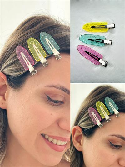 Retrobird 3-Piece Makeup Hair Clips