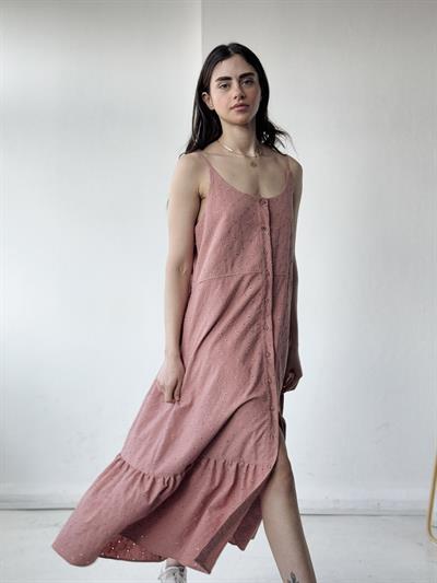 Adel Brode Dusty Rose Strap Dress