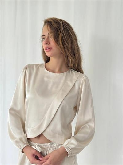 Retrobird Alisa Retro Cream Shirt with Cover