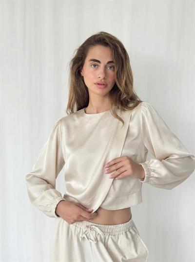 Retrobird Alisa Retro Cream Shirt with Cover