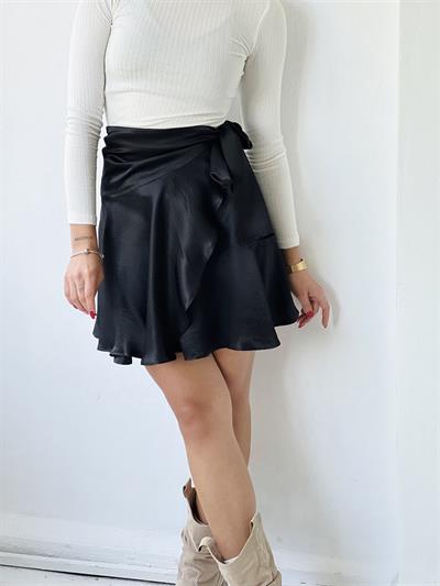 Retrobird Ashley Siyah Mini Anvelop Etek