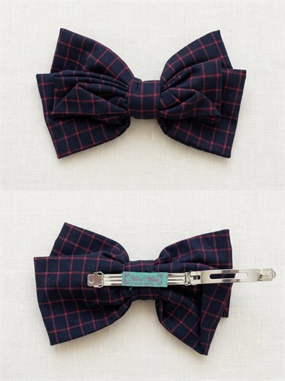Retrobird Lacivert Kırmızı Atelier Fiyonk Toka – Büyük Boy