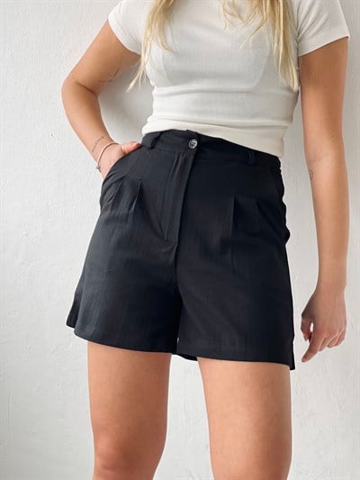 Retrobird Baggy Black Pocket Shorts