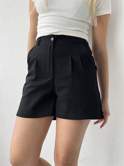 Retrobird Baggy Black Pocket Shorts