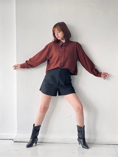 Retrobird Baggy Black Pocket Shorts