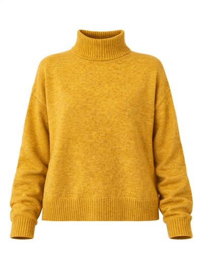 Retrobird Basic Mustard Knitwear Sweater