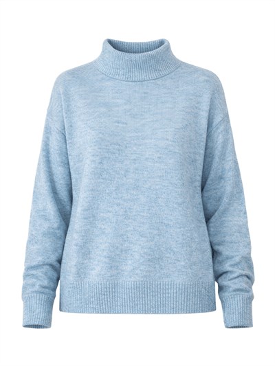Retrobird Basic Blue Knitwear Sweater