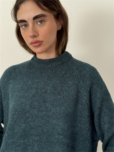Retrobird Basic Petrol Knitwear Sweater