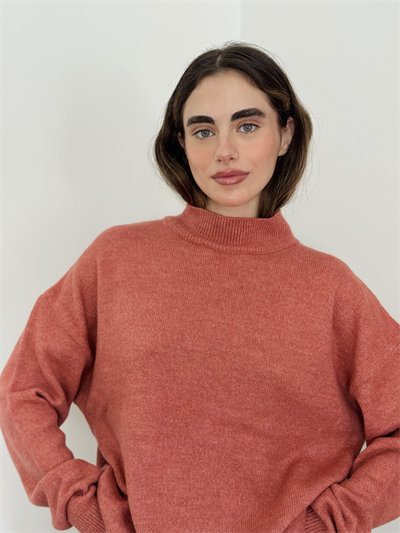 Retrobird Basic Light Tile Knit Sweater