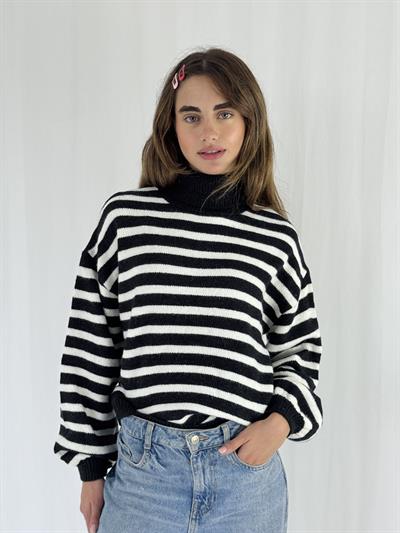 Retrobird Siyah Boğazlı Çizgili Kazak