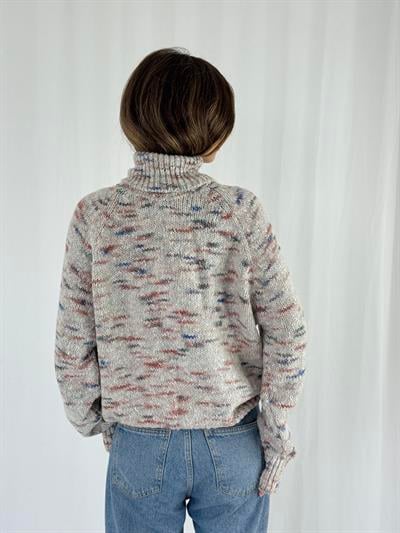 Retrobird Karışık Renkli Boğazlı Triko Kazak