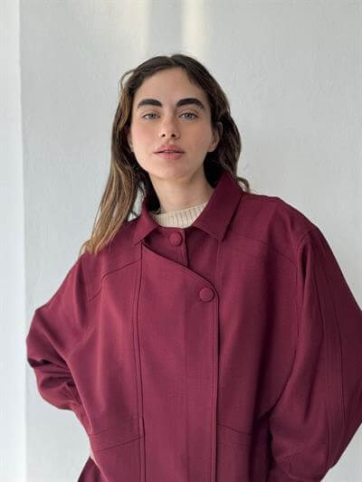 Retrobird Bomber Bordo Ceket Mont