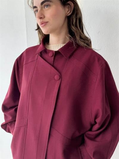 Retrobird Bomber Bordo Ceket Mont