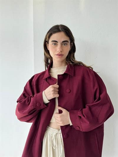 Retrobird Bomber Bordo Ceket Mont