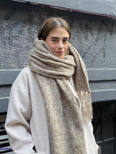 Retrobird Kum Büyük Boy Soft Örgü Atkı