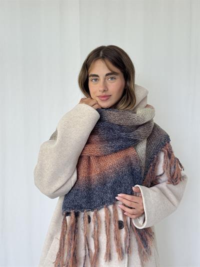 Retrobird Çok Renkli Büyük Boy Soft Örgü Atkı