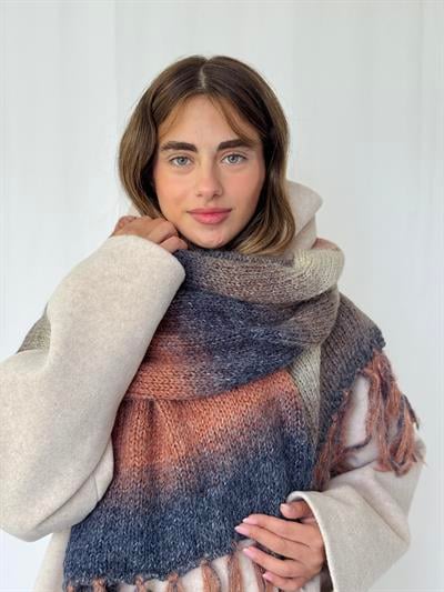 Retrobird Çok Renkli Büyük Boy Soft Örgü Atkı