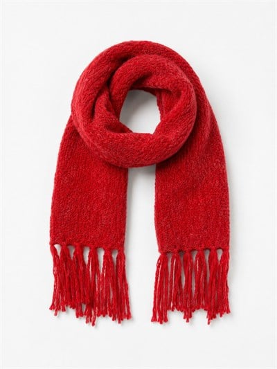 Retrobird Large Brick Red Knitted Scarf