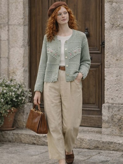Retrobird Çağla Embroidered Romantic Cardigan