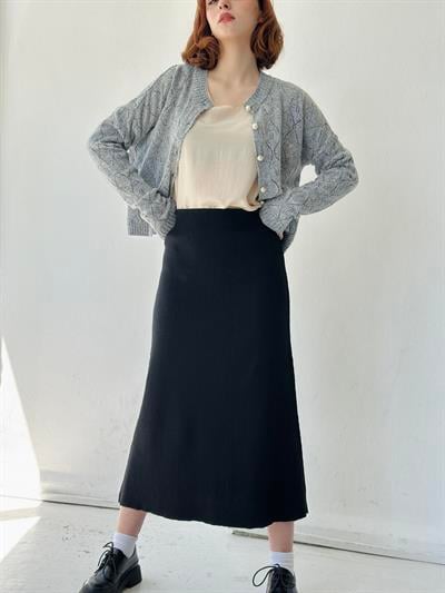 Retrobird Çan Siyah Triko Etek