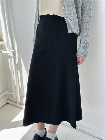 Retrobird Çan Siyah Triko Etek