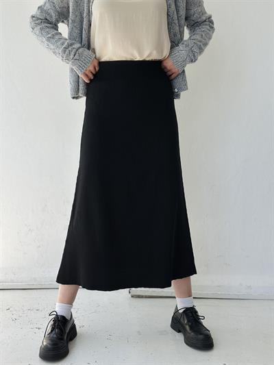 Retrobird Çan Siyah Triko Etek