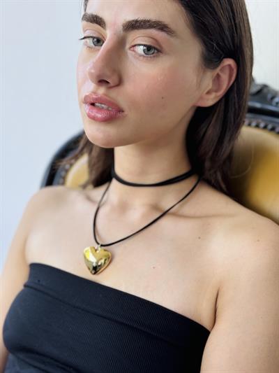 Retrobird Choker Gold Necklace