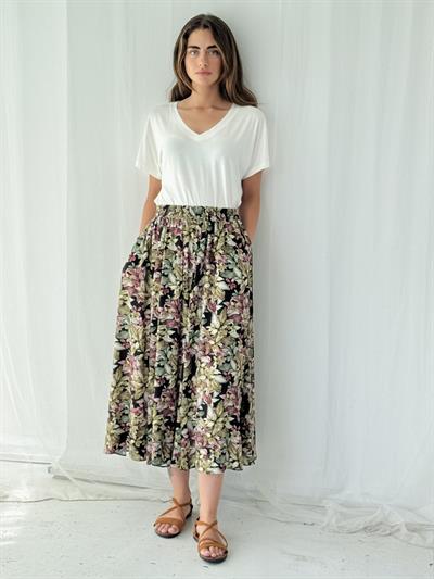 Retrobird Circle Kloş Çok Renkli Midi Boy Etek