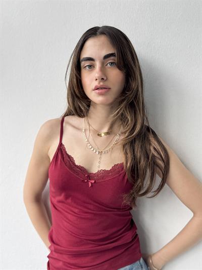 Retrobird Burgundy Tank Top with Lace Details