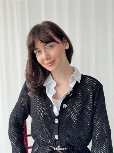 Retrobird Perforated Spring Black Cardigan