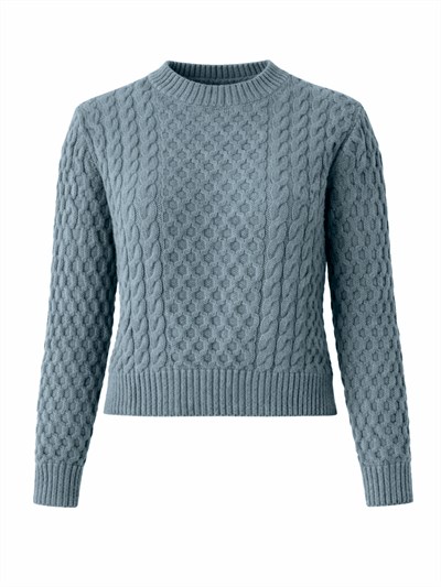 Retrobird Patterned Indigo Knitwear Sweater