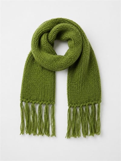 Retrobird Pistachio Green Large Soft Knit Scarf