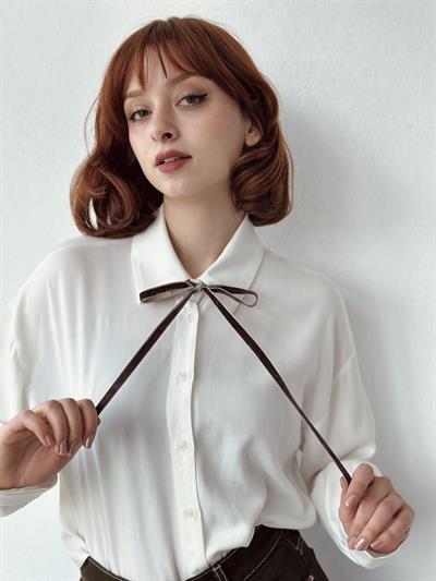 Retrobird Mink Shirt Hair Neck Accessory Ribbon