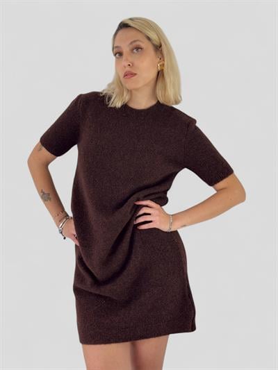 Retrobird Kahve Renkli Triko Elbise
