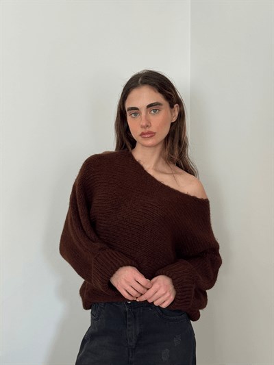 Retrobird Brown Knitted Sweater