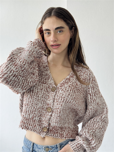 Retrobird Cream Short Cardigan