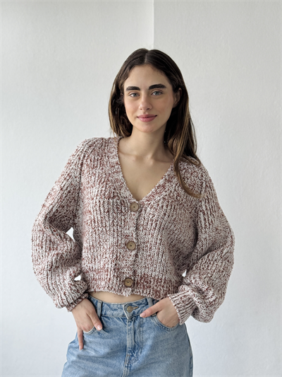 Retrobird Cream Short Cardigan