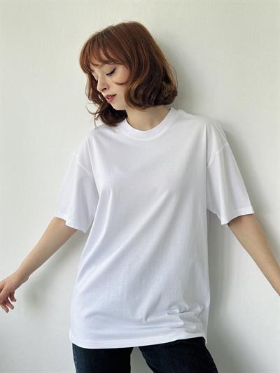 Retrobird Beyaz Unisex Oversize Tişört