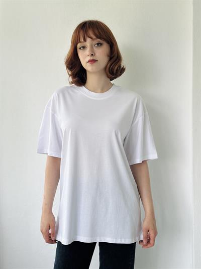 Retrobird Beyaz Unisex Oversize Tişört