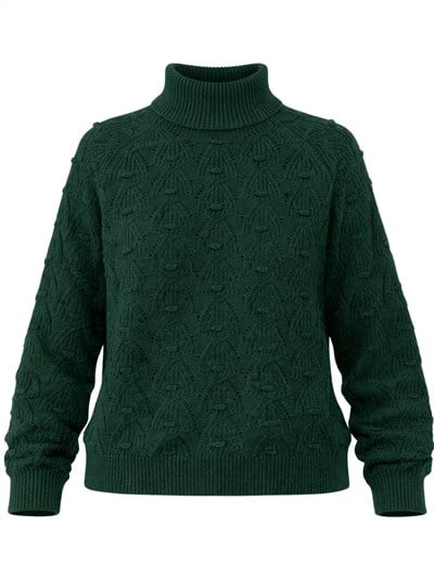 Retrobird Dark Green Vintage Knitted Sweater
