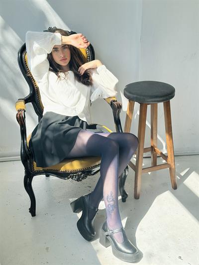 Retrobird Navy Blue Trendy Tights