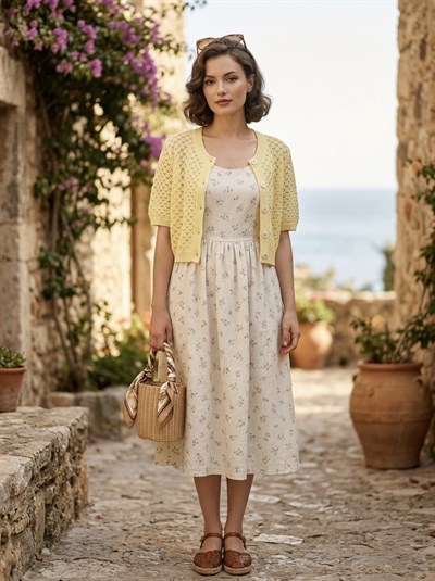 Retrobird Lou Retro Ajurlu Kısa Hırka