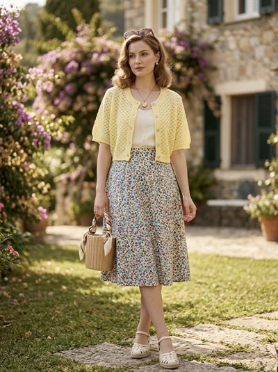 Retrobird Lou Retro Ajurlu Kısa Hırka