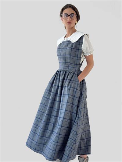 Retrobird Mandy Long Midi Length Vest Smoke Dress