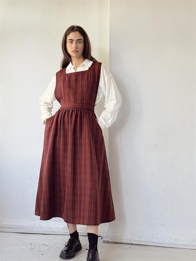 Retrobird Mandy Long Midi Length Vest Tile Dress