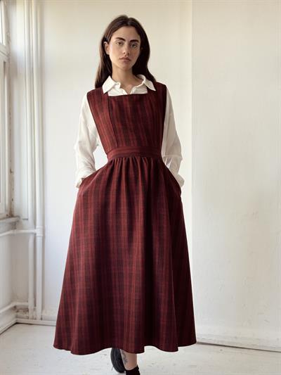 Retrobird Mandy Long Midi Length Vest Tile Dress