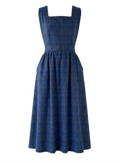 Retrobird Mandy Long Midi Length Vest Saxe Blue Dress