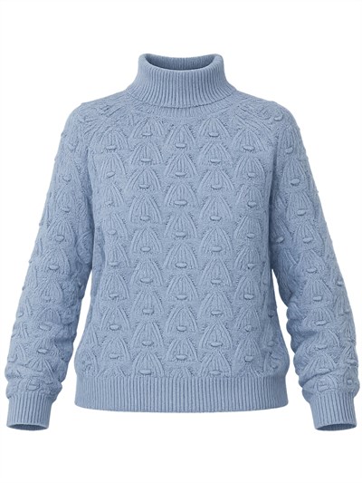 Retrobird Blue Vintage Knitted Knitwear Sweater
